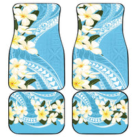 Aloha Hawaii Festive Car Mats Frangipani Lace Classic - Turquoise