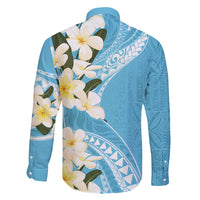Aloha Hawaii Festive Family Matching Short Sleeve Bodycon Dress and Hawaiian Shirt Frangipani Lace Classic - Turquoise LT7 - Polynesian Pride