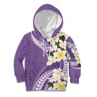 Aloha Hawaii Festive Kid Hoodie Frangipani Lace Classic - Lavender