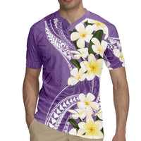 Aloha Hawaii Festive Rugby Jersey Frangipani Lace Classic - Lavender