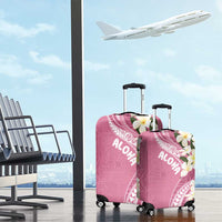 Aloha Hawaii Festive Luggage Cover Frangipani Lace Classic - Rosy