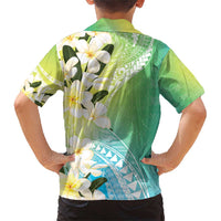 Aloha Hawaii Festive Family Matching Short Sleeve Bodycon Dress and Hawaiian Shirt Frangipani Lace Classic - Summer Vibes LT7 - Polynesian Pride