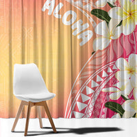 Aloha Hawaii Festive Window Curtain Frangipani Lace Classic - Spring Vibes