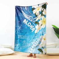 Aloha Hawaii Festive Blanket Frangipani Lace Classic - Oceanic