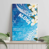 Aloha Hawaii Festive Canvas Wall Art Frangipani Lace Classic - Oceanic