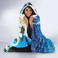 Aloha Hawaii Festive Hooded Blanket Frangipani Lace Classic - Oceanic
