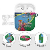 Personalized Malampa Fiji Day Together We Grow AirPods Case Special Tapa Mix - Polynesian Pride