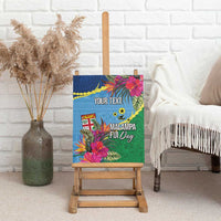 Personalized Malampa Fiji Day Together We Grow Canvas Wall Art Special Tapa Mix - Polynesian Pride
