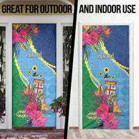 Personalized Malampa Fiji Day Together We Grow Door Cover Special Tapa Mix - Polynesian Pride