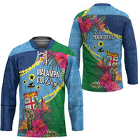 Personalized Malampa Fiji Day Together We Grow Hockey Jersey Special Tapa Mix - Polynesian Pride