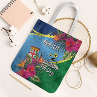 Personalized Malampa Fiji Day Together We Grow Tote Bag Special Tapa Mix - Polynesian Pride