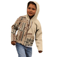 Samoa Siapo Motif Kid Hoodie Classic Style LT7 - Polynesian Pride