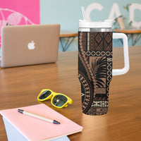 Samoa Siapo Motif Tumbler With Handle Classic Style - Black Ver