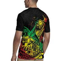 Personalised Reggae Jawaiian Festive Rugby Jersey Mix Polynesian