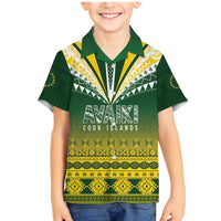 Cook Islands Rugby Custom Family Matching Mermaid Dress and Hawaiian Shirt Kuki Avaiki - Polynesian Pride