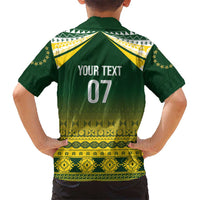 Cook Islands Rugby Custom Family Matching Puletasi and Hawaiian Shirt Kuki Avaiki LT7 - Polynesian Pride