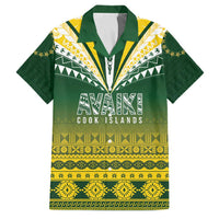 Cook Islands Rugby Custom Family Matching Short Sleeve Bodycon Dress and Hawaiian Shirt Kuki Avaiki - Polynesian Pride