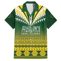 Cook Islands Rugby Custom Family Matching Short Sleeve Bodycon Dress and Hawaiian Shirt Kuki Avaiki - Polynesian Pride