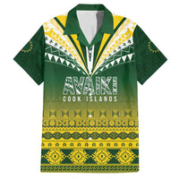 Cook Islands Rugby Custom Family Matching Tank Maxi Dress and Hawaiian Shirt Kuki Avaiki - Polynesian Pride