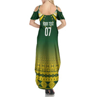 Cook Islands Rugby Custom Summer Maxi Dress Kuki Avaiki - Polynesian Pride