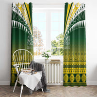 Cook Islands Rugby Window Curtain Kuki Avaiki - Polynesian Pride