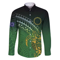 Cook Islands Rugby Kuki Avaiki Family Matching Mermaid Dress and Hawaiian Shirt Tribal Turtle - Polynesian Pride