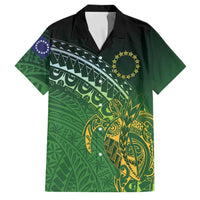 Cook Islands Rugby Kuki Avaiki Family Matching Puletasi and Hawaiian Shirt Tribal Turtle - Polynesian Pride