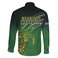 Cook Islands Rugby Kuki Avaiki Family Matching Short Sleeve Bodycon Dress and Hawaiian Shirt Tribal Turtle LT7 - Polynesian Pride
