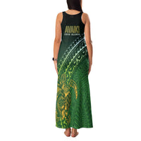 Cook Islands Rugby Kuki Avaiki Family Matching Tank Maxi Dress and Hawaiian Shirt Tribal Turtle - Polynesian Pride