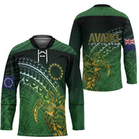 Cook Islands Rugby Kuki Avaiki Hockey Jersey Tribal Turtle - Polynesian Pride
