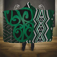 Maori Taniko Patterns Hooded Blanket Pounamu Patiki Motifs Mix Whakairo Ngaru