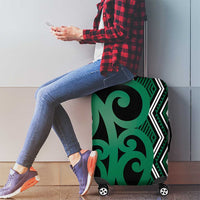 Maori Taniko Patterns Luggage Cover Pounamu Patiki Motifs Mix Whakairo Ngaru LT7 - Polynesian Pride