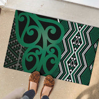 Maori Taniko Patterns Rubber Doormat Pounamu Patiki Motifs Mix Whakairo Ngaru