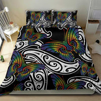 Aotearoa Takatapui Pride Bedding Set Rainbow Butterfly - Free To Love