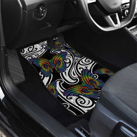 Aotearoa Takatapui Pride Car Mats Rainbow Butterfly - Free To Love