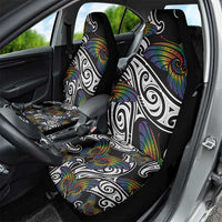 Aotearoa Takatapui Pride Car Seat Cover Rainbow Butterfly - Free To Love