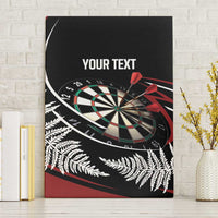 New Zealand Darts Personalised Canvas Wall Art Silver Fern Dynamic