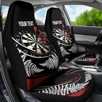 New Zealand Darts Personalised Car Seat Cover Silver Fern Dynamic
