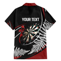 New Zealand Darts Personalised Family Matching Mermaid Dress and Hawaiian Shirt Silver Fern Dynamic