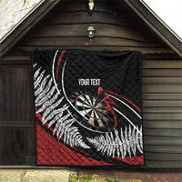 New Zealand Darts Personalised Quilt Silver Fern Dynamic LT7 - Polynesian Pride