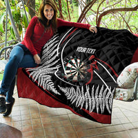 New Zealand Darts Personalised Quilt Silver Fern Dynamic LT7 - Polynesian Pride