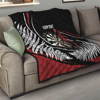 New Zealand Darts Personalised Quilt Silver Fern Dynamic LT7 - Polynesian Pride