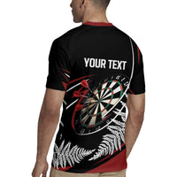 New Zealand Darts Personalised Rugby Jersey Silver Fern Dynamic LT7 - Polynesian Pride