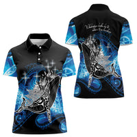 Maori Matariki Te Araroa Paikea Starry Women Polo Shirt Tangaroa Whakatauki LT7 - Polynesian Pride