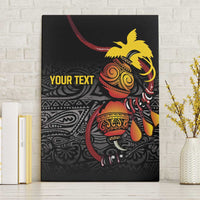 Personalized Papua New Guinea Milne Bay Canvas Wall Art Bagi Necklace Mix Lime Pot Grunge