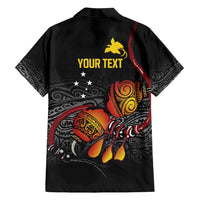Personalized Papua New Guinea Milne Bay Family Matching Long Sleeve Bodycon Dress and Hawaiian Shirt Bagi Necklace Mix Lime Pot Grunge LT7 - Polynesian Pride
