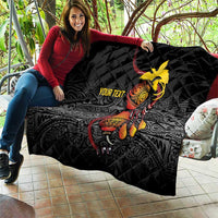 Personalized Papua New Guinea Milne Bay Quilt Bagi Necklace Mix Lime Pot Grunge