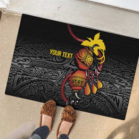 Personalized Papua New Guinea Milne Bay Rubber Doormat Bagi Necklace Mix Lime Pot Grunge