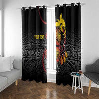 Personalized Papua New Guinea Milne Bay Window Curtain Bagi Necklace Mix Lime Pot Grunge