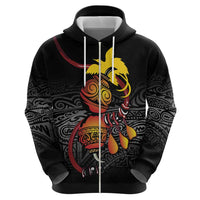 Personalized Papua New Guinea Milne Bay Zip Hoodie Bagi Necklace Mix Lime Pot Grunge